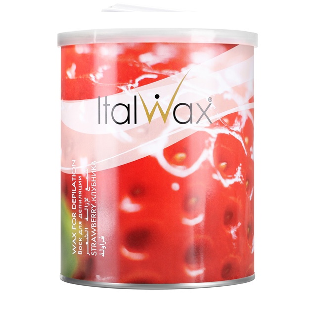 Воск для депиляции в банке ItalWax Natura Strawberry, 800мл