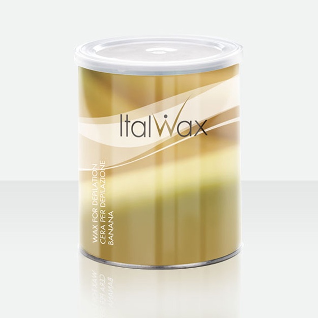 Kavanozda depilatsiya uchun mum ITALWAX NATURA Banana, 800 ml