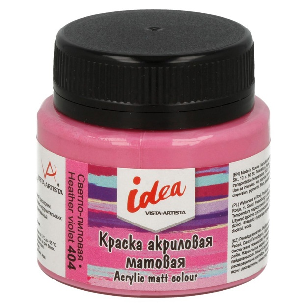 Akril bo‘yoq Vista-Artista idea dekor uchun mat IMA-50 50 ml Och binafsha