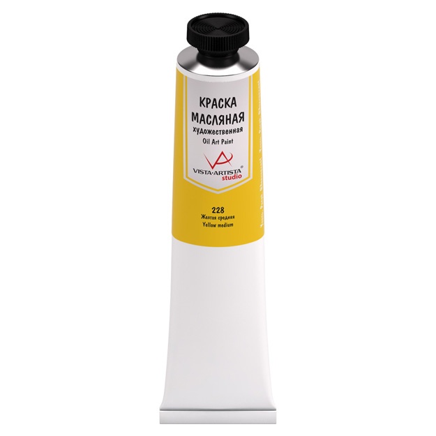 Moyli bo‘yoq Vista-Artista Studio VAOS-45 45 ml O‘rta sariq