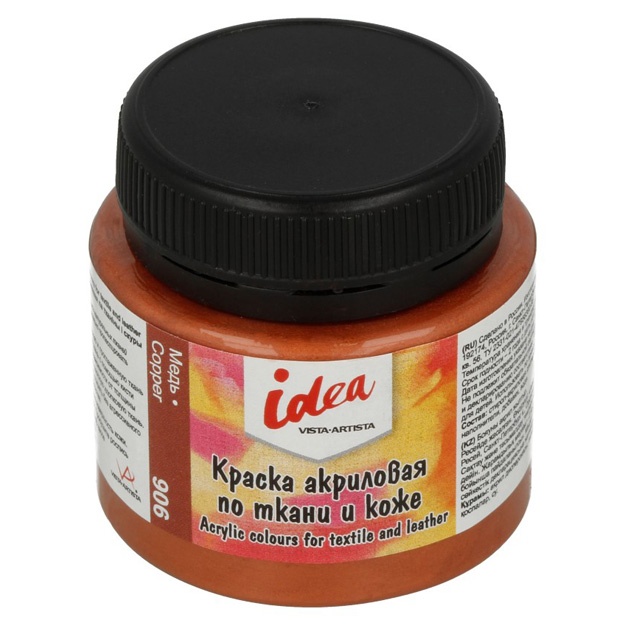 Краска акриловая Vista-Artista idea краска по ткани и коже с эффектами ITA-50 50 мл Медь