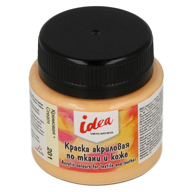 Краска акриловая Vista-Artista idea краска по ткани и коже основные цвета ITA-50 50 мл Кремовый