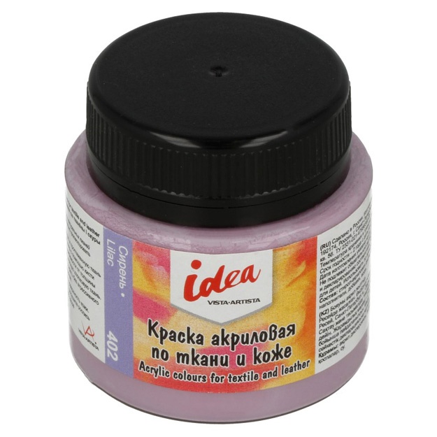 Akril bo‘yoq Vista-Artista idea mato va teriga asosiy ranglarni bo‘yash ITA-50 50 ml Lilak