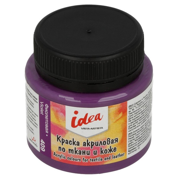 Akril bo‘yoq Vista-Artista idea mato va teriga asosiy ranglarni bo‘yash ITA-50 50 ml binafsha