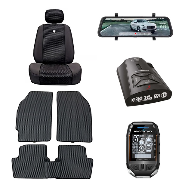 Автомобильный комплект Lenovo HR17 Full HD, Tomahawk Navajo S Plus, Evakor, Dominant Magicar 908, Cardinar Alfa Lada X-Rey