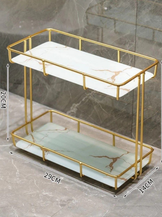 Ikki qavatli kosmetikalar uchun ko‘smetikalar ART 4589665 Oq