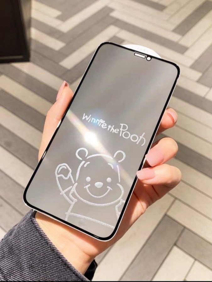 Защитное стекло для смартфонов с милыми принтами АРТ 1425666 Прозрачный 4 Iphone 14 Plus