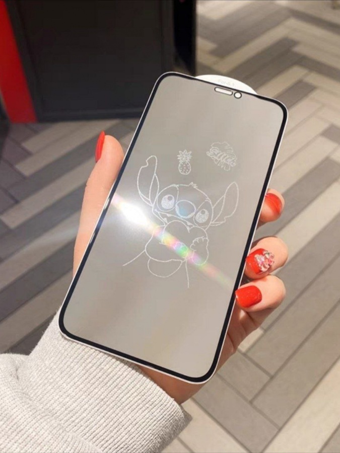 Защитное стекло для смартфонов с милыми принтами АРТ 2587542 iPhone 13 Pro Max Прозрачный 5