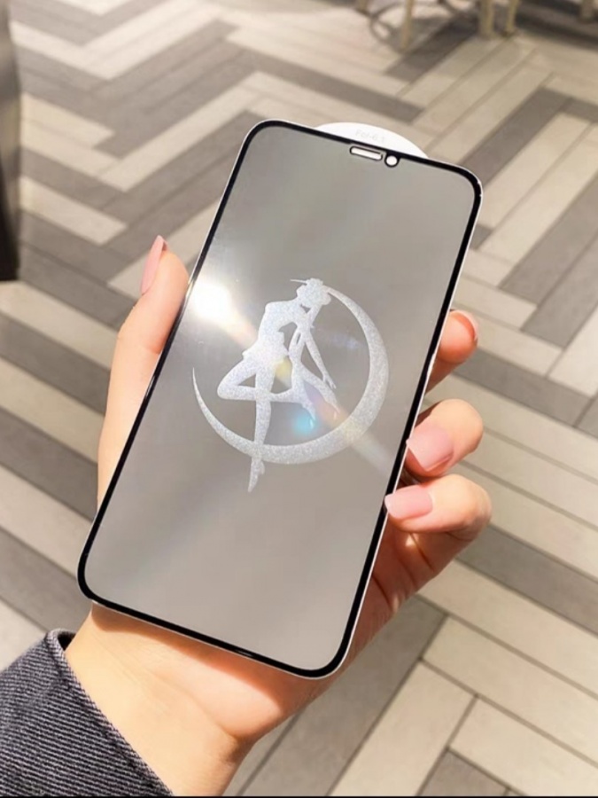 Защитное стекло для смартфонов с милыми принтами АРТ 2581251 iPhone 12 Pro Прозрачный 3