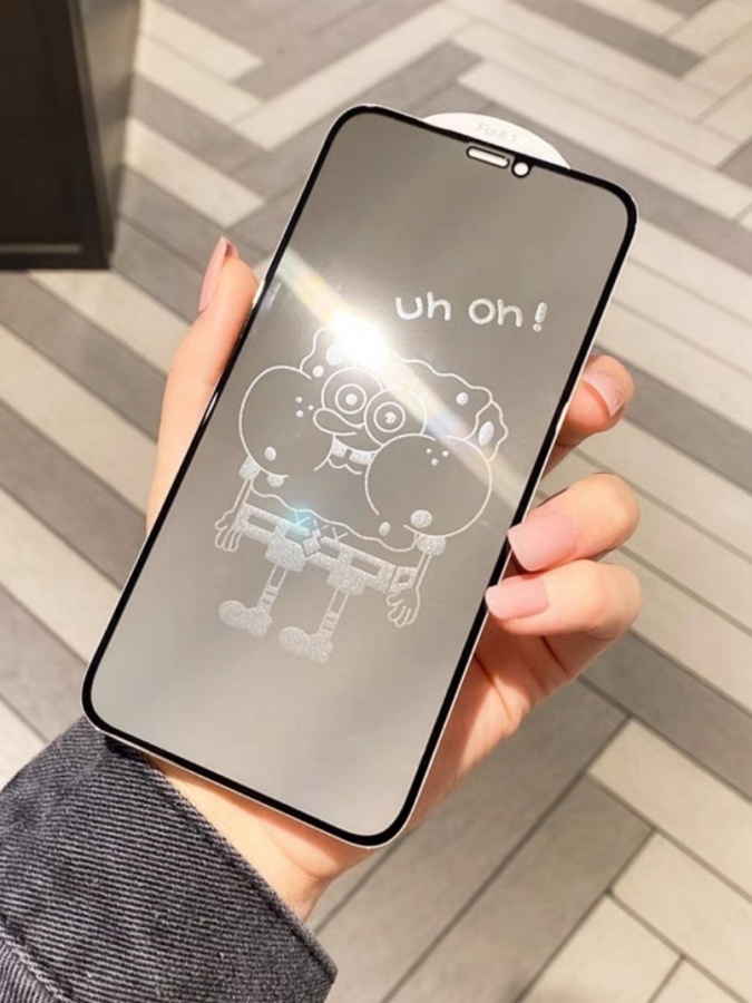 Yoqimli printli smartfonlar uchun himoya oynasi ART 2581251 iPhone 14 Pro Max Shaffof 2