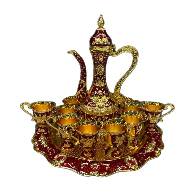 Servis to‘plami ZamZam S-1 12+1 dona Qizil