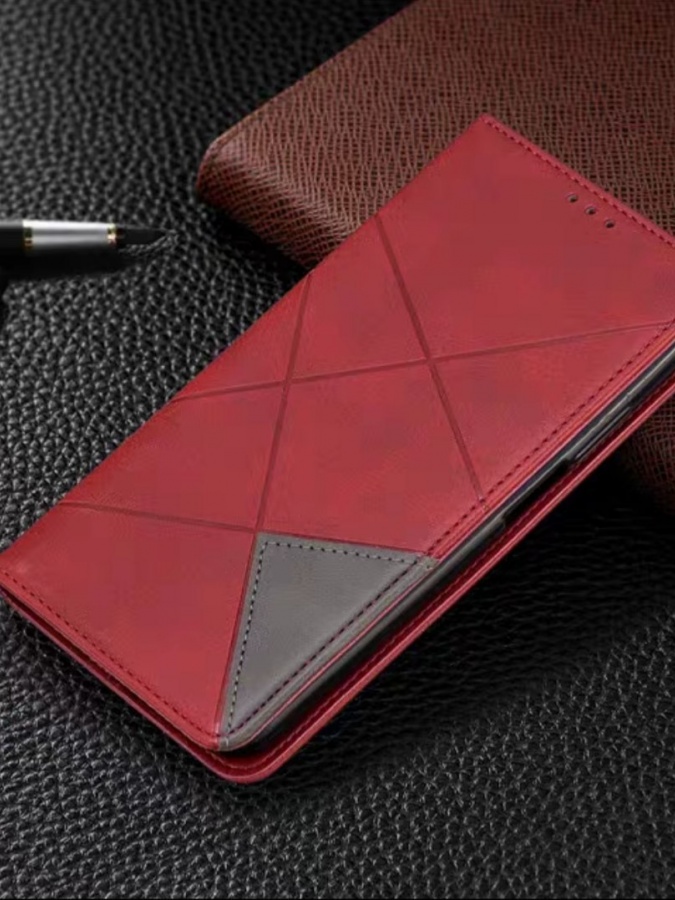 Smartfonlar uchun kitobli g‘iloflar Samsung ART 9865235 Qizil rang Galaxy A01