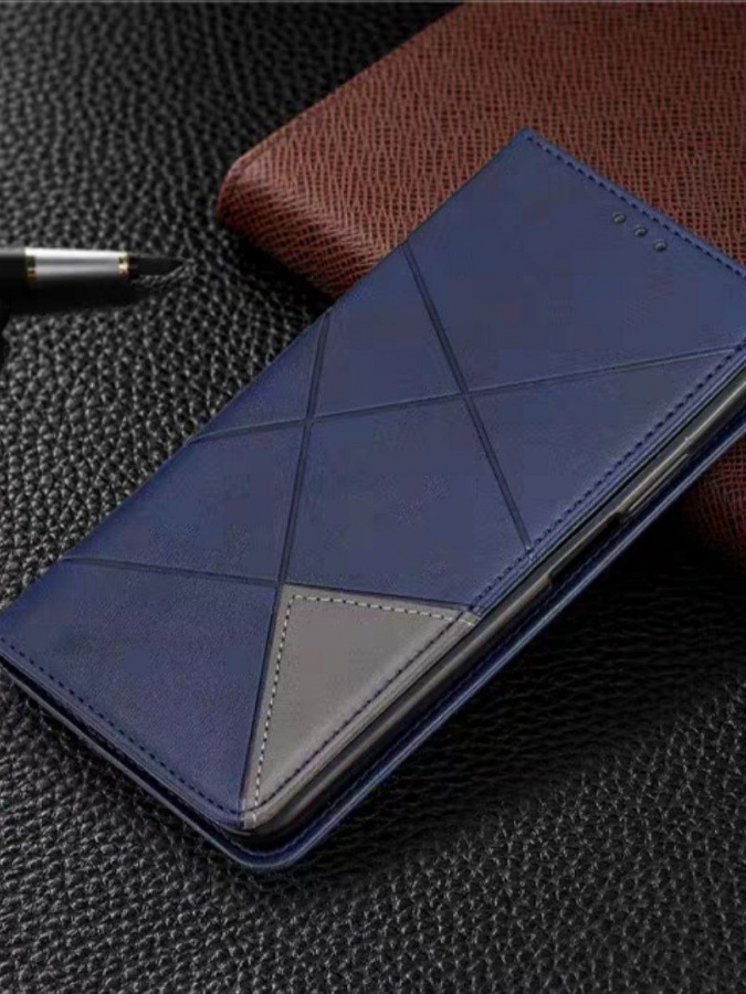 Smartfonlar uchun kitobli g‘iloflar Samsung ART 9865235 Ko‘k rang Galaxy A02