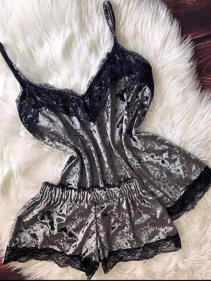 Ayollar uchun pijama ART 61453 S To'q kulrang