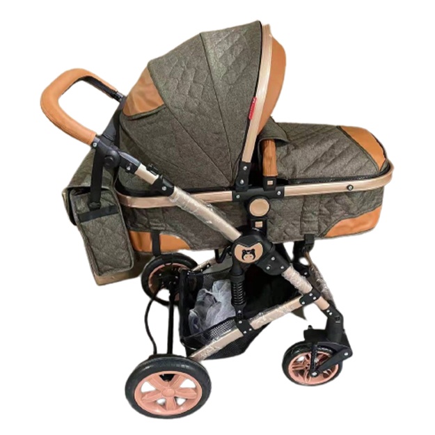Bolalar aravachasi transformer Iningbaby K309 To‘q kulrang