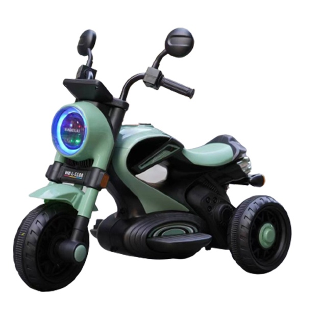 Bolalar elektromobil mototsikli  WBL5188 to‘q yashil