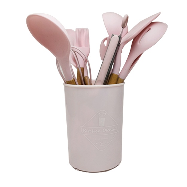 Silikon oshxona anjomlari to‘plami Kitchenware Set 11 dona Pushti