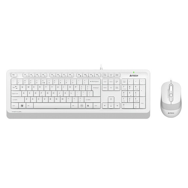 Simli klaviatura va sichqoncha A4tech F1010 Oq