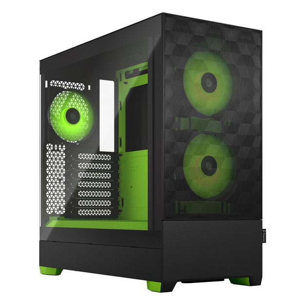Kompyuter korpusi Fractal Design Pop Air RGB - Green Core TG Clear Tint