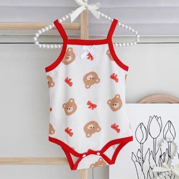 Qizaloqlar uchun mayka bo‘dilar ART 561631 qizil 66 sm bolaning bo'yi