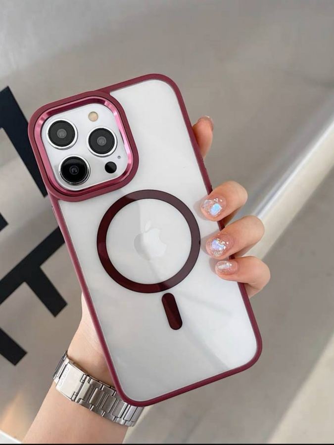 Iphone smartfo‘nlari uchun simsiz zaryad funktsiyasili g‘iloflar ART 13651656 Pushti iPhone 11