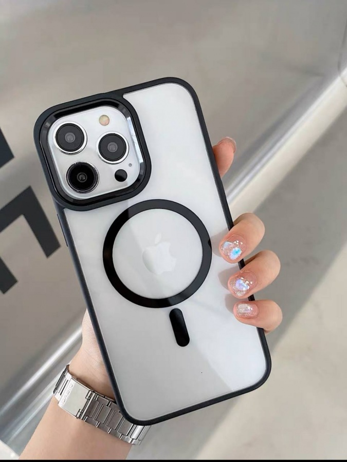 Iphone smartfo‘nlari uchun simsiz zaryad funktsiyasili g‘iloflar ART 13651656 Qora Iphone 14 Plus