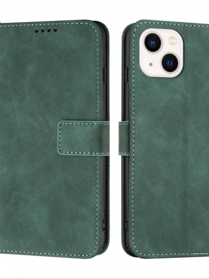 Книжный чехол для смартфонов Iphone АРТ 46951235 Зелeный iPhone Xr