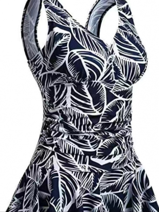 Ayollari uchun  cho‘milish kiyimlari ART 71251 4XL belo-siniy