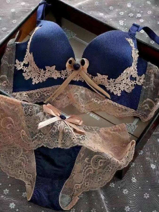 Комплект нижнего белья АРТ 70258 Синий 90D=40D