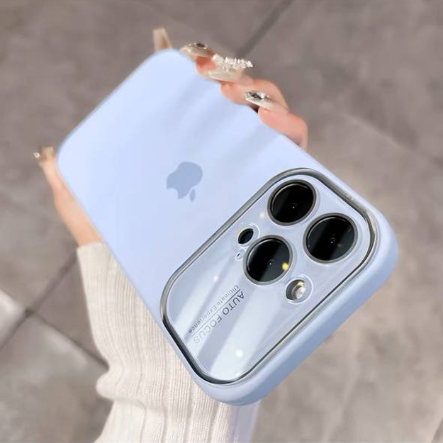 Матовые силиконовые чехлы для смартфонов Iphone АРТ 6541646 Голубой iPhone 12