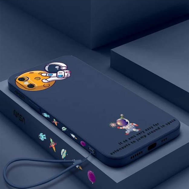 Yuqori sifatli siliko‘ndan himoya uchun g‘iloflar ART 3513156 Ko‘k rang iPhone 12 Pro