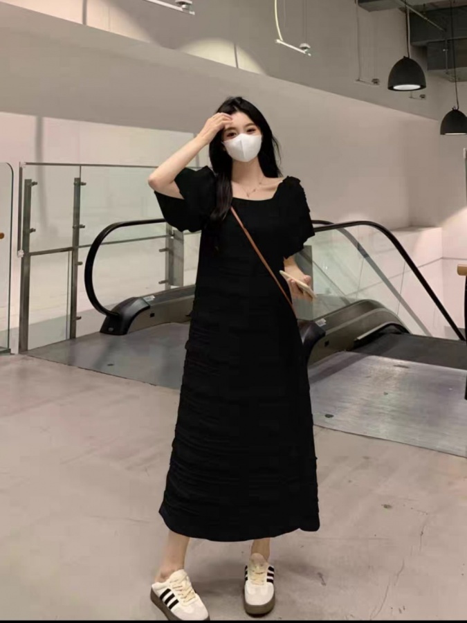 Kalta yengli ayollar ko‘ylagi ART 5364656 (kichik o‘lchamli) qora 4XL