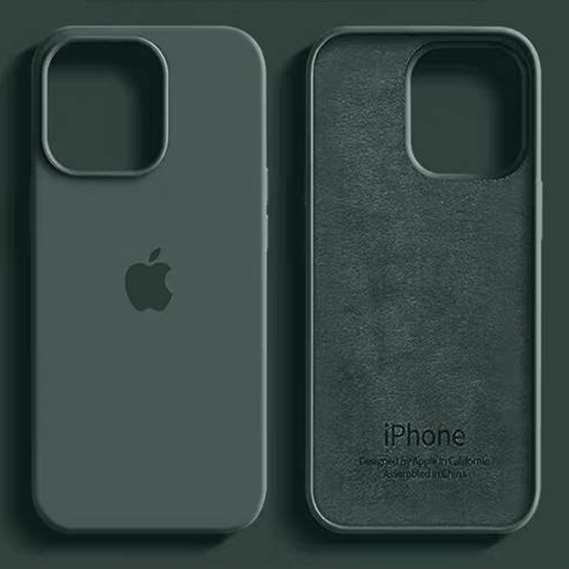 Силиконовые чехли для смартфонов Iphone АРТ 3120235 Зелeный iPhone 12 Pro Max