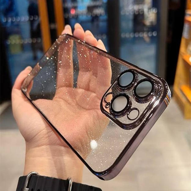 Smartfo‘nlar uchun yaltiroq rangsiz himoya g‘iloflari ART 021100010 Ko‘k rang Iphone 14 Plus