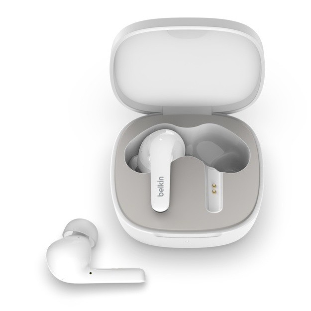 Simsiz eshitish vositasi Belkin Soundform Flow True Wireless Oq (AUC006BTWH)