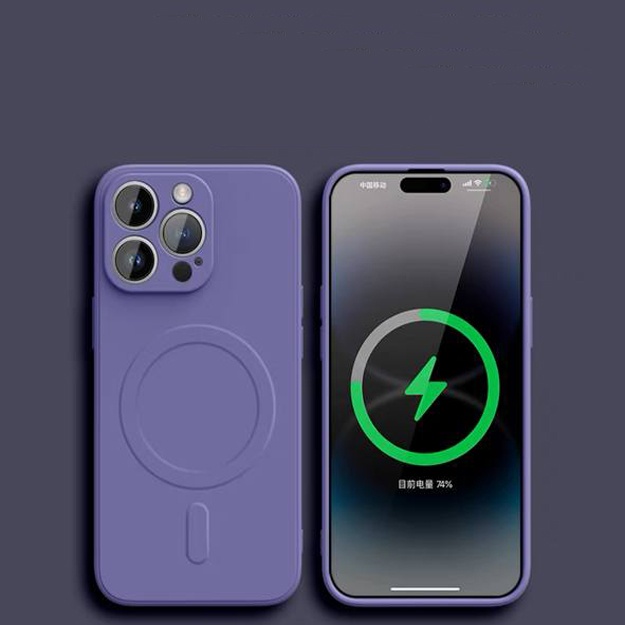 Силиконовые чехлы для смартфонов Iphone АРТ 156465444 iPhone 13 Фиолетовый