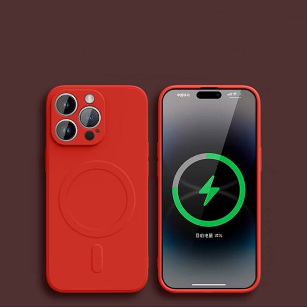 Smartfo‘nlar uchun siliko‘nli g‘iloflar Iphone ART 21345641 Qizil rang iPhone 8