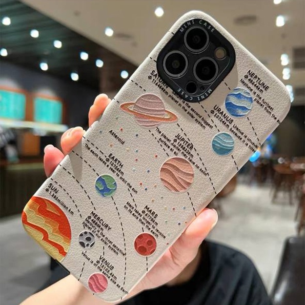 Koinot suratili smartfo‘nlar uchun g‘iloflar ART 465465132 Oq rang iPhone 13 Pro Max