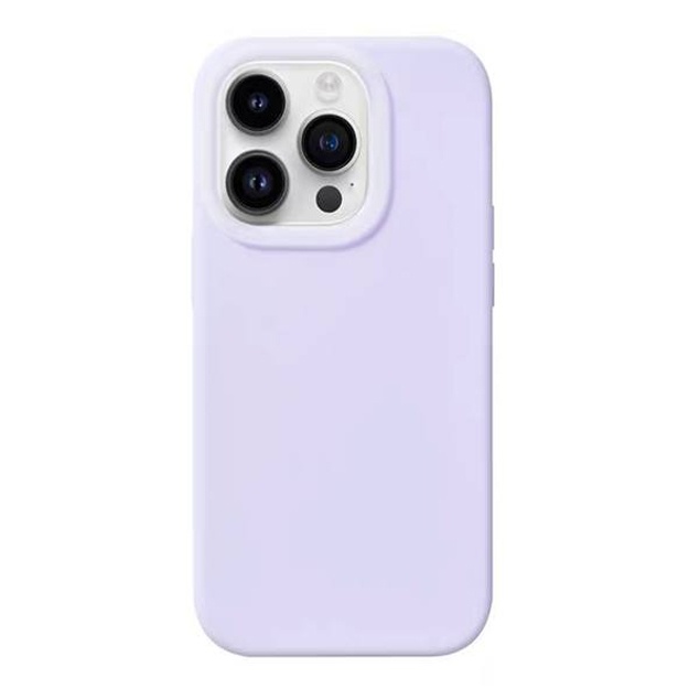 Разноцветные силиконовые чехлы для смартфонов АРТ 985646545 iPhone 14 Pro Сиреневый