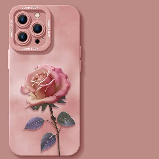Цветочный защитный чехол с дизайном 3D АРТ 5644486444 iPhone Xr Розовый цитрус