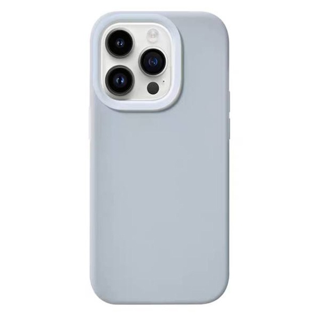 Разноцветные силиконовые чехлы для смартфонов АРТ 985646545 Серый Iphone 14 Plus