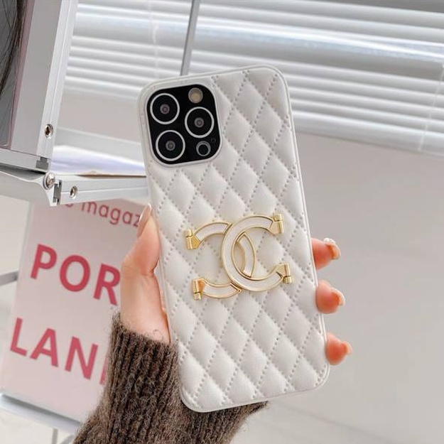 Защитные чехлы с логотипом известного бренда Chanel АРТ 56413050 Белый iPhone 12 mini