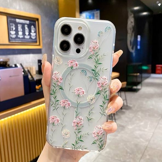 Smartfo‘nlar uchun gulli suratli himoya g‘iloflari ART 654136000 Yashil rang iPhone 11 Pro Max