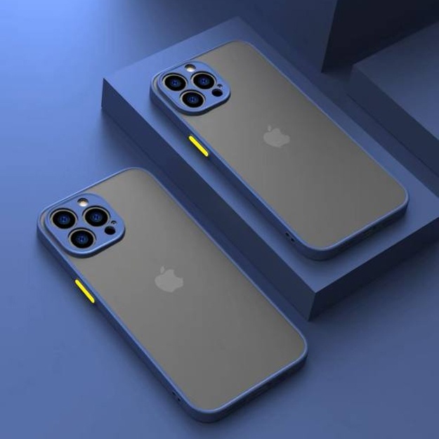 Iphone smartfonlari uchun matli shaffof korpuslar ART 25680000 Ko‘k rang iPhone 14 Pro Max