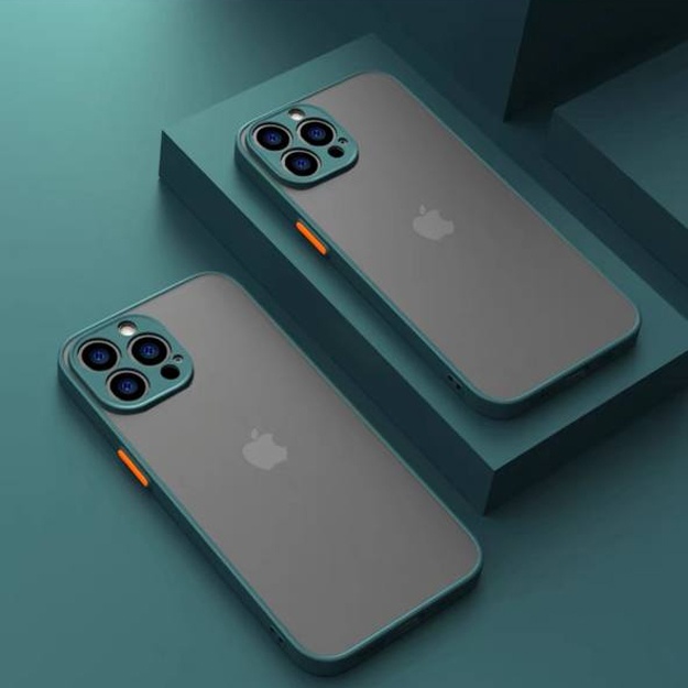 Iphone smartfonlari uchun matli shaffof korpuslar ART 25680000 iPhone 12 mini Yashil ajdaho