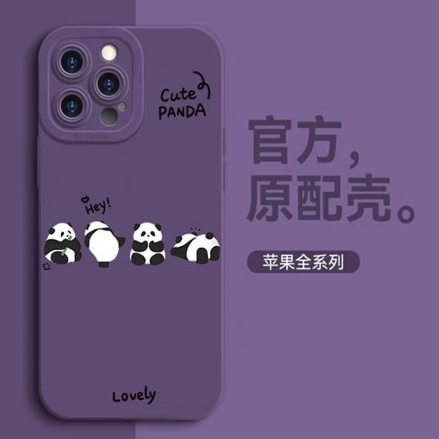 Smartfo‘nlar uchun Panda suratili g‘iloflar ART 4569448 Ko‘k rang iPhone 14 Pro Max