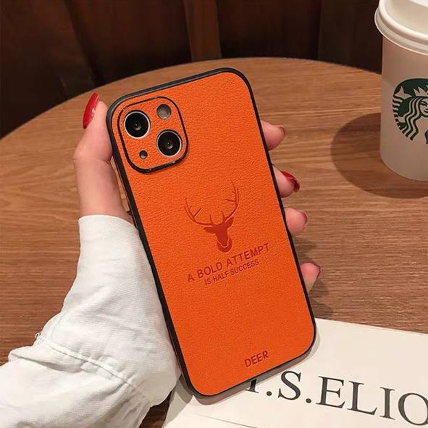 Charm matosidan smartfo‘nlar uchun himoya g‘iloflari ART 125648000 iPhone X To'q sariq