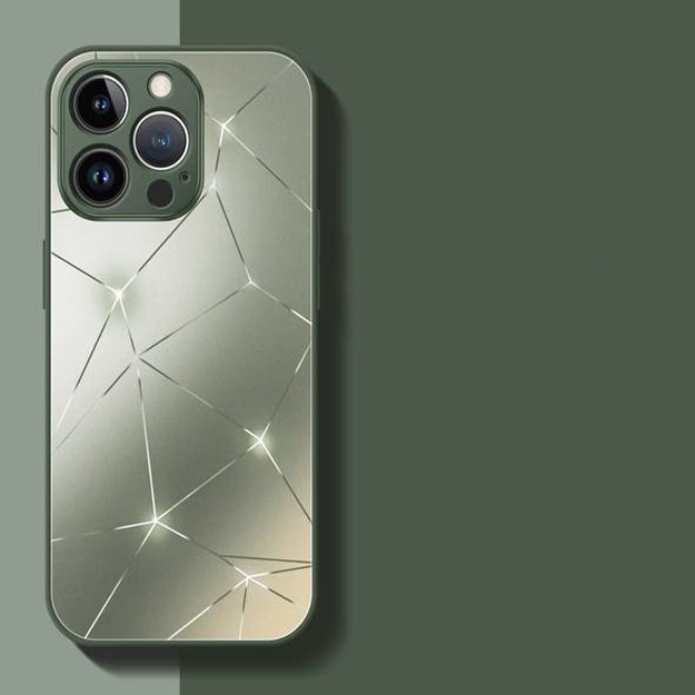Yaltiroq naqishli smartfo‘nlar uchun himoya g‘iloflari ART 021561110 Yashil rang iPhone 12 Pro Max