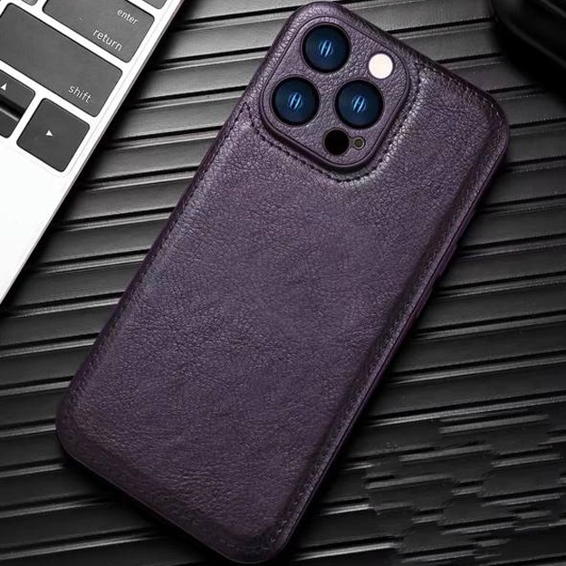 Кожаные чехлы для смартфонов Iphone АРТ 165416000 Синий iPhone 12 mini