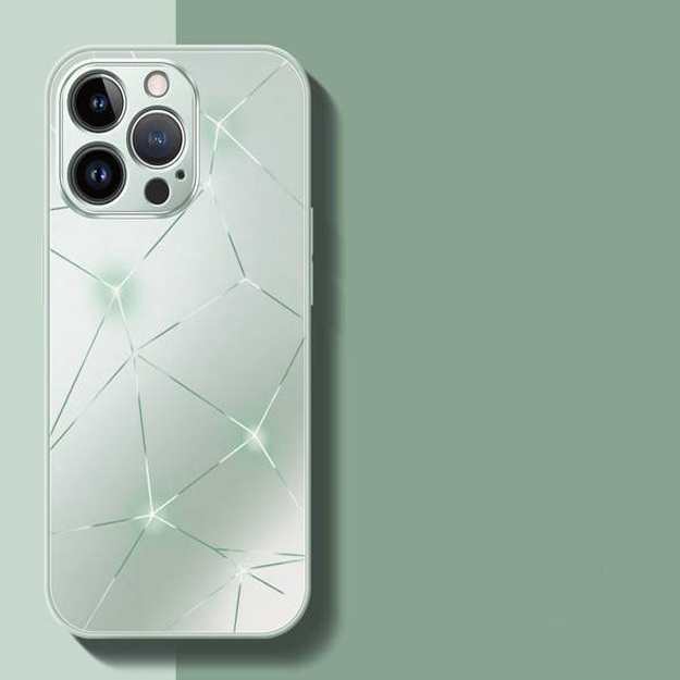 Yaltiroq naqishli smartfo‘nlar uchun himoya g‘iloflari ART 021561110 iPhone 14 Pro Och yashil